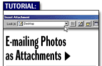 E-mailing Photos as Attachments