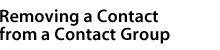 Removing a Contact From a Contact Group
